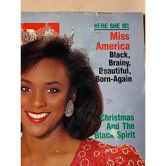 EBONY Magazine December 1989 Featuring Miss America Debbye Turner - Picture 5 of 16